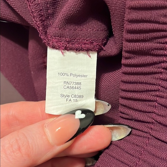 J. Crew‎ Factory Sydney Pull On Pants Joggers Plum purple - Picture 4 of 5